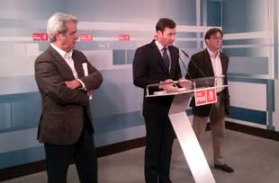 El socialista también se acercó a la sierra. Foto cedida por PSM